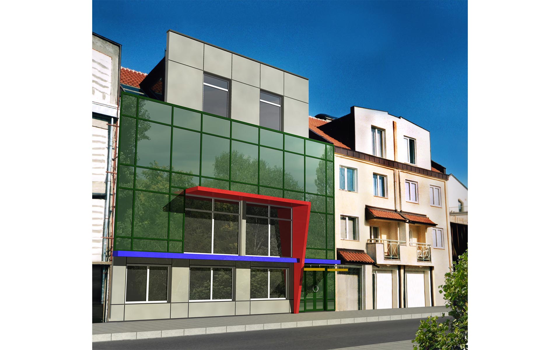 Office Building Facade Remodelling 02
