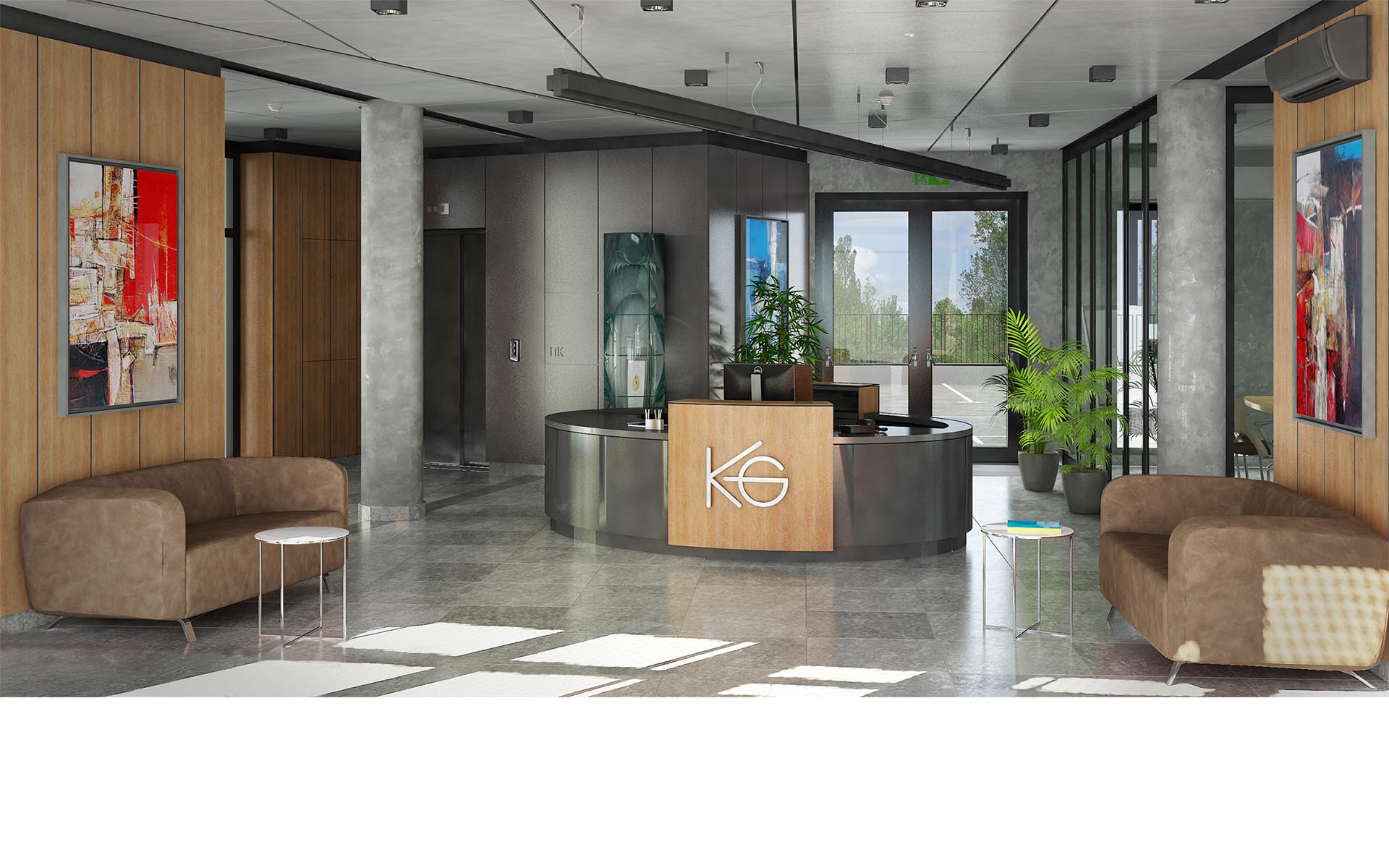 Central Lobby 3D Visualization
